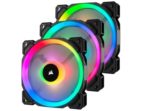 Gehuselfter Corsair LL120 RGB LED 3Pa 120x120x25mm, 4Pin, inkl.Lighting Node Pro