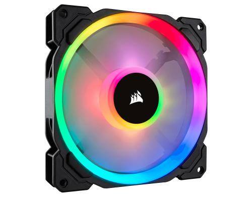 Gehuselfter Corsair LL140 RGB LED Single 140x140x25mm, 4Pin, 600-1300rpm, 25dBA