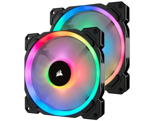 Gehuselfter Corsair LL140 RGB LED 2Pa 140x140x25mm, 4Pin, inkl.Lighting Node Pro