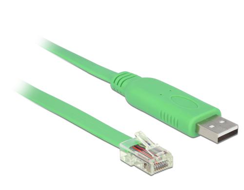 Delock USB zu RJ-45 Konsolenkabel RS-232, Kompatibel mit Cisco Gerten