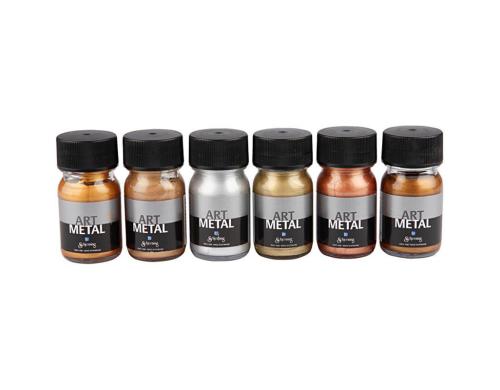 Creativ Company Metallic-Farben Art Metal 6 x 30 ml