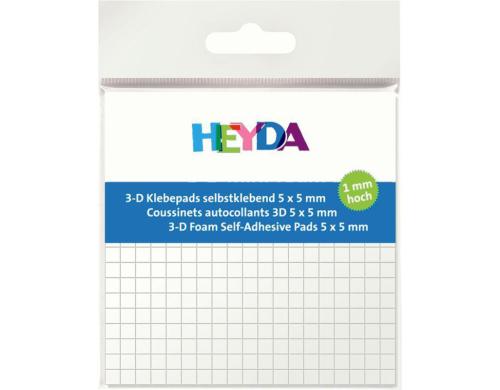 Heyda Klebepads 361 Stck Grsse 5x5mm, 1mm hoch