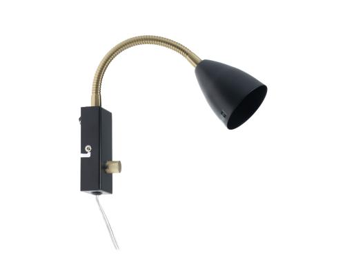 MARKSLOJD Ciro 1L Wandleuchte Schwarz 106589, exkl. 1x GU10 35W, Dimmer