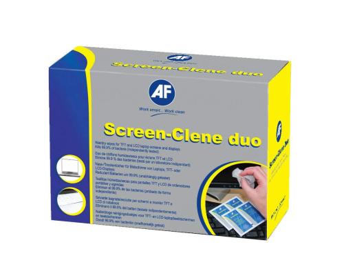 AF Reinigungstcher, Screen-Clene-Duo 20Paar antistatische nass/trockene Tcher