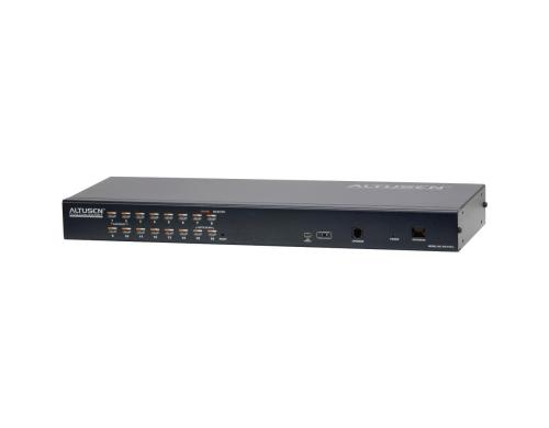 Aten KH1516AI: 16 Port Cat-IP KVM-Switch PS/2, USB, VGA, 1280x1024, 19, schwarz