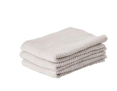 Zone Abwaschlappen 3er Set beige 100% Baumwolle, 27x27cm