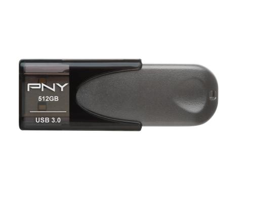 PNY USB3 Attach 4 3.1 512GB grau 80MB/s lesen, 20MB/s schreiben