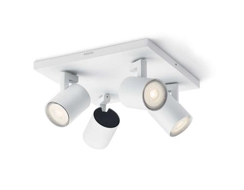 Philips MyLiving Spot 53094/31/P0 Aluminium, 4x3.5W, GU10, IP20, weiss