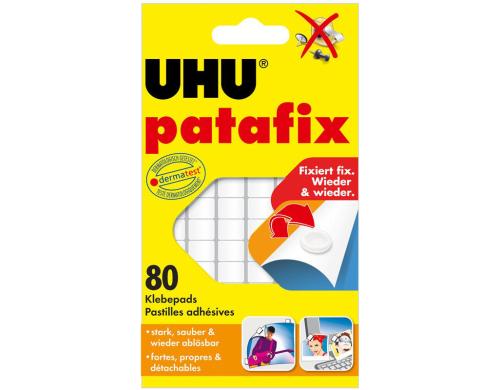 UHU Patafix Klebepads weiss 80Stk. wieder ablsbar