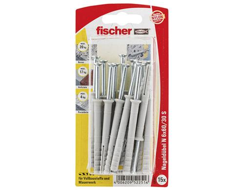 Fischer  84334 Nageldbel 6X60 ZK NV 15 Stck