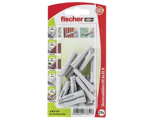 Fischer  90868 Unidbel UX 6X35 R NV 20 Stck