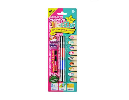 Creative Nails Lackstift 2er Dunkelrot + Knigsblau