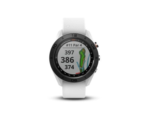 Garmin Golfuhr Approach S60 weiss mit Silikon-Armband