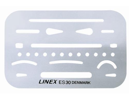 Linex Radierschablone 26 ffnungen