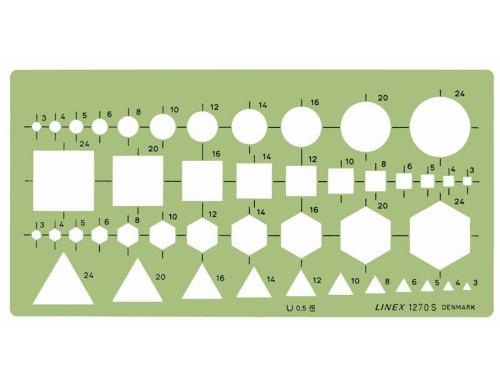Linex Kombinationsschablone 1.0mm Dicke
