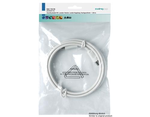 Axing BAK 125-90 Antennenkabel 1.25m, Koaxial, IEC