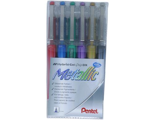 Pentel Hybrid Roller Gel Grip 6er Set