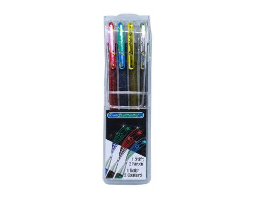 Pentel Hybrid Roller Gel Dual Metallic 1mm 4er Set