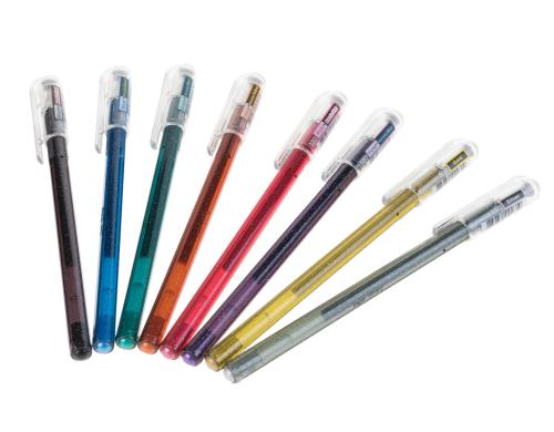 Pentel Hybrid Roller Gel Dual Metallic 1mm 8er Set