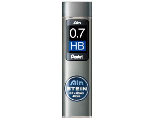 Pentel Druckbleistift-Minen Ain Stein 0.7mm HB, 40 Minen pro Dose