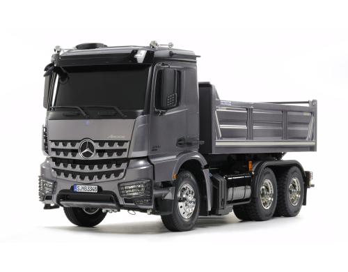 Tamiya Mercedes-Benz 3363 Actros grau Bausatz, 1:14, 6x4, Muldenkipper