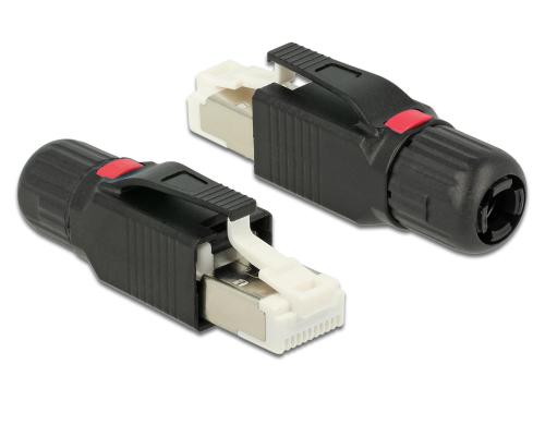 Delock Feldkonfektionierbarer RJ45 Stecker Cat.5e, toolless, PROFINET, max. 100Mbps