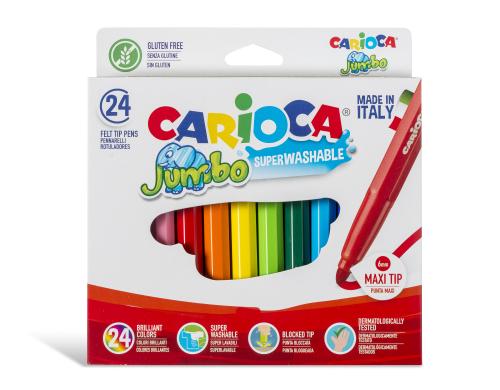 Carioca Fasermaler Jumbo Box 24er Pack