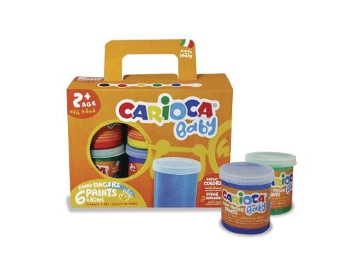 Carioca Fingermalfarben Baby 6 Farben  80ml