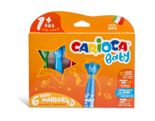 Carioca Fasermaler Baby Teddy 1+ 6er Pack