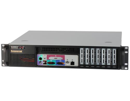 Supermicro SC523L-505B: Servergehuse 19 nur 369mm tief, 500W NT, Anschlsse vorne