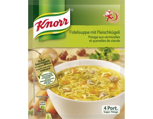 KNORR Fidelisuppe mit Fleischkgeli 4 Portionen