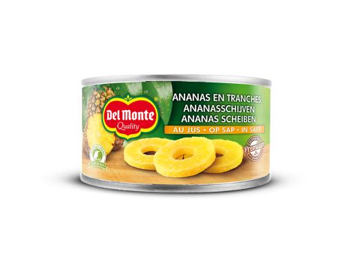 Ananasscheiben in Ananassaft natursss 6x 140g