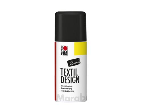 Marabu Dekorationsspray Textil Design 150 ml-Dose, Tafel schwarz