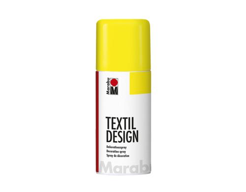 Marabu Dekorationsspray Textil Design 150 ml-Dose, Neongelb