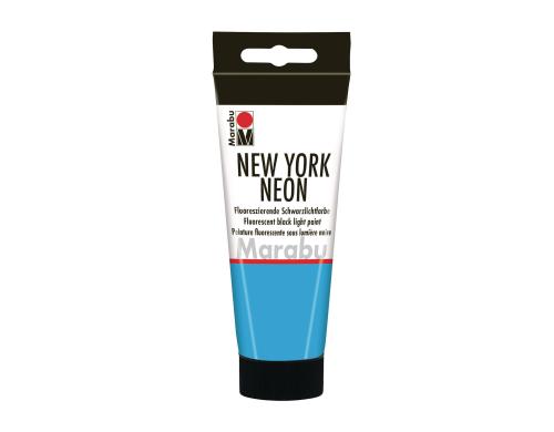 Marabu Schwarzlichtfarbe New York Neon 100 ml, blau