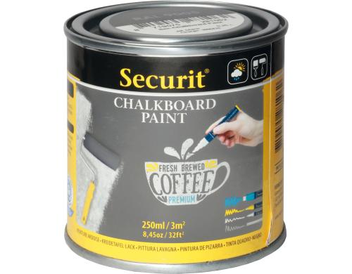 Securit Kreidetafellack grau 250ml wasserbasierte Acrylfarbe