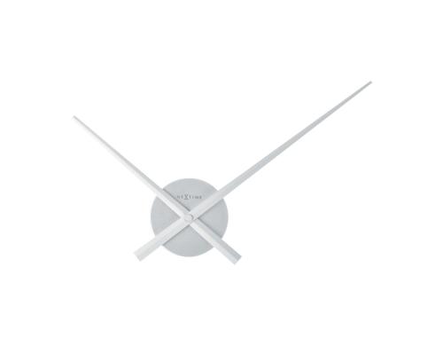 NexTime Wanduhr Small Hands Silber Durchmesser 48 x 3 cm