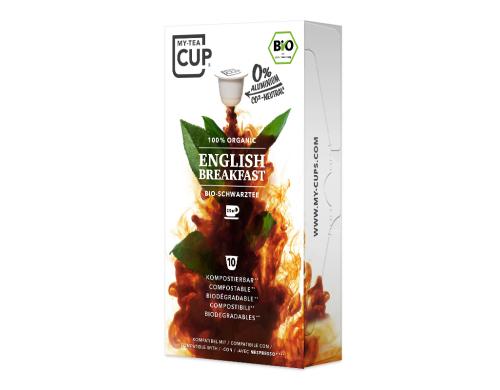 Tee ENGLISH BREAKFAST - Nespresso kompatibe 10 Kapseln, fr 180 - 200 ml optimiert