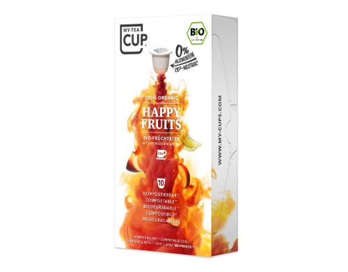 Tee HAPPY FRUITS - Nespresso kompatibel 10 Kapseln, fr 180 - 200 ml optimiert