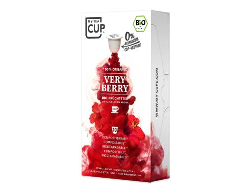 Tee BERRY - Nespresso kompatibel 10 Kapseln, fr 180 - 200 ml optimiert