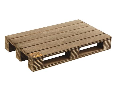 Paderno Servierplatte Palette 20cm Grsse 20x12x3cm, Birke