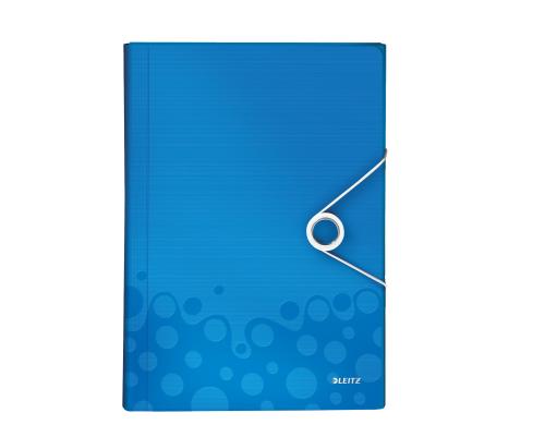 Leitz WOW Projektmappe A4 PP blau metallic