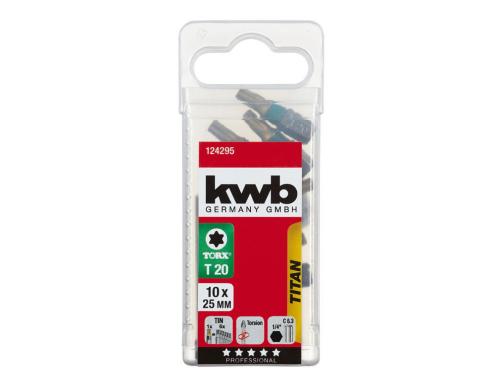 kwb Bit Titan T20 10 Stck, 25 mm 1/4