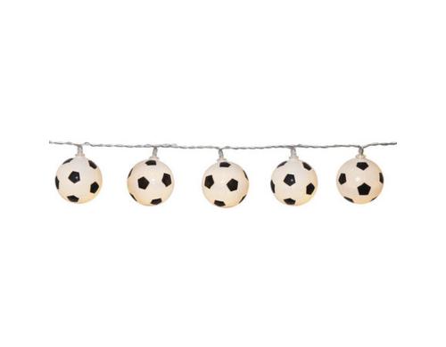 Star Trading LED Lichterkette Fussball 8 LED, Bat: 3xAA m Timer, Zul 50cm L: 135cm