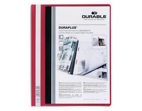 Durable Schnellheft Duraplus A4+ rot