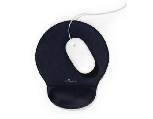 Durable Mousepad mit Handgelenksttze mit Gelfllung, 26x230x260mm