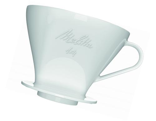 Melitta Kaffeefilter aus Porzellan Weiss 1x4 , splmaschinenfest