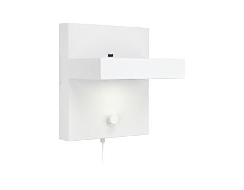 MARKSLOJD Kubik Wandleuchte Weiss 106899, 1x 5W LED, Dimmbar