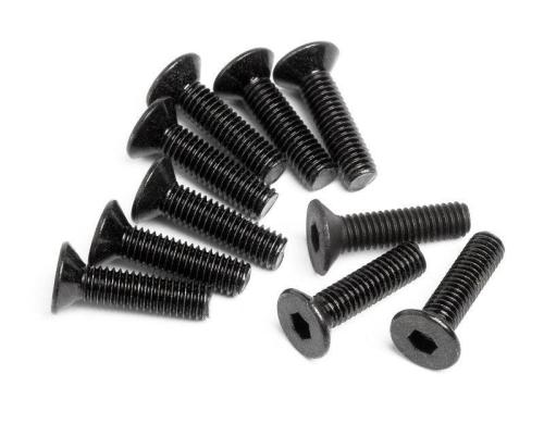 HPI FLAT HEAD SCREW M3X12MM 10PCS 