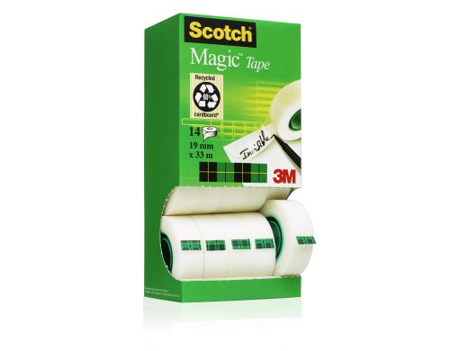 3M Scotch Magic Klebeband Promotion 19mmx33m, 12 Rollen + 2 Gratis